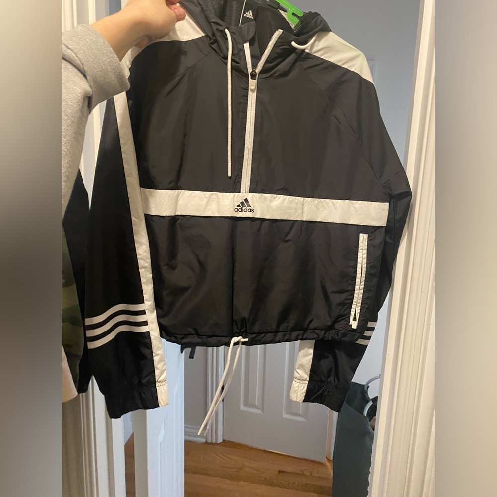 ADIDAS cropped windbreaker jacket